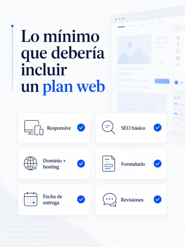 6 cosas que debe incluir un plan web
